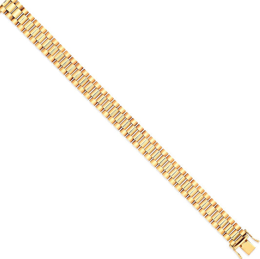 Yellow Gold Presidential link style bracelet