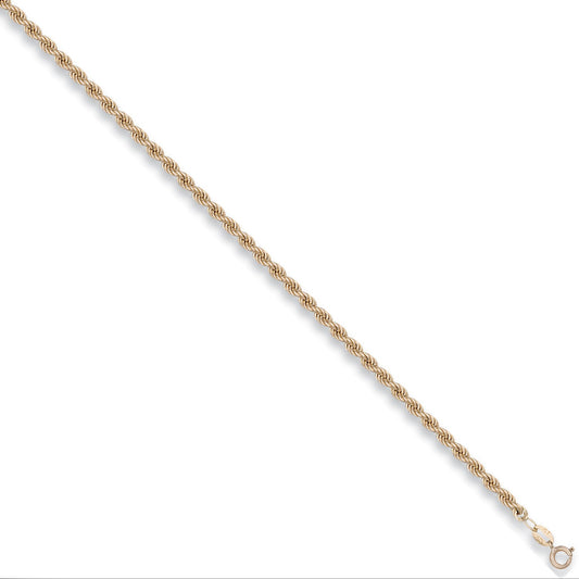 Yellow Gold 3.2mm Hollow Rope Chain