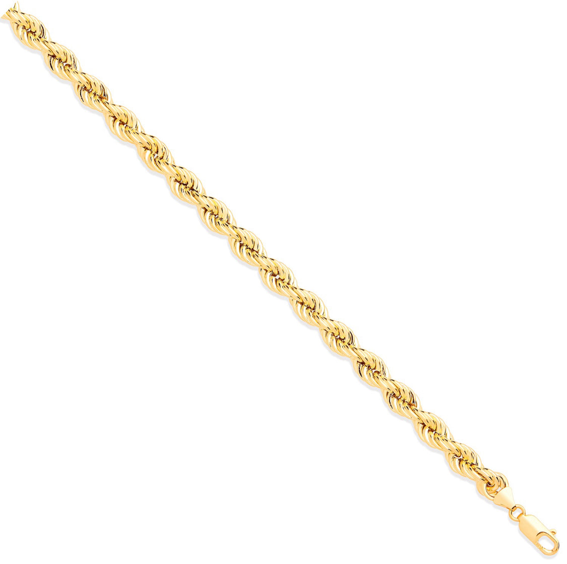 Yellow Gold 9.0mm Hollow Rope Chain